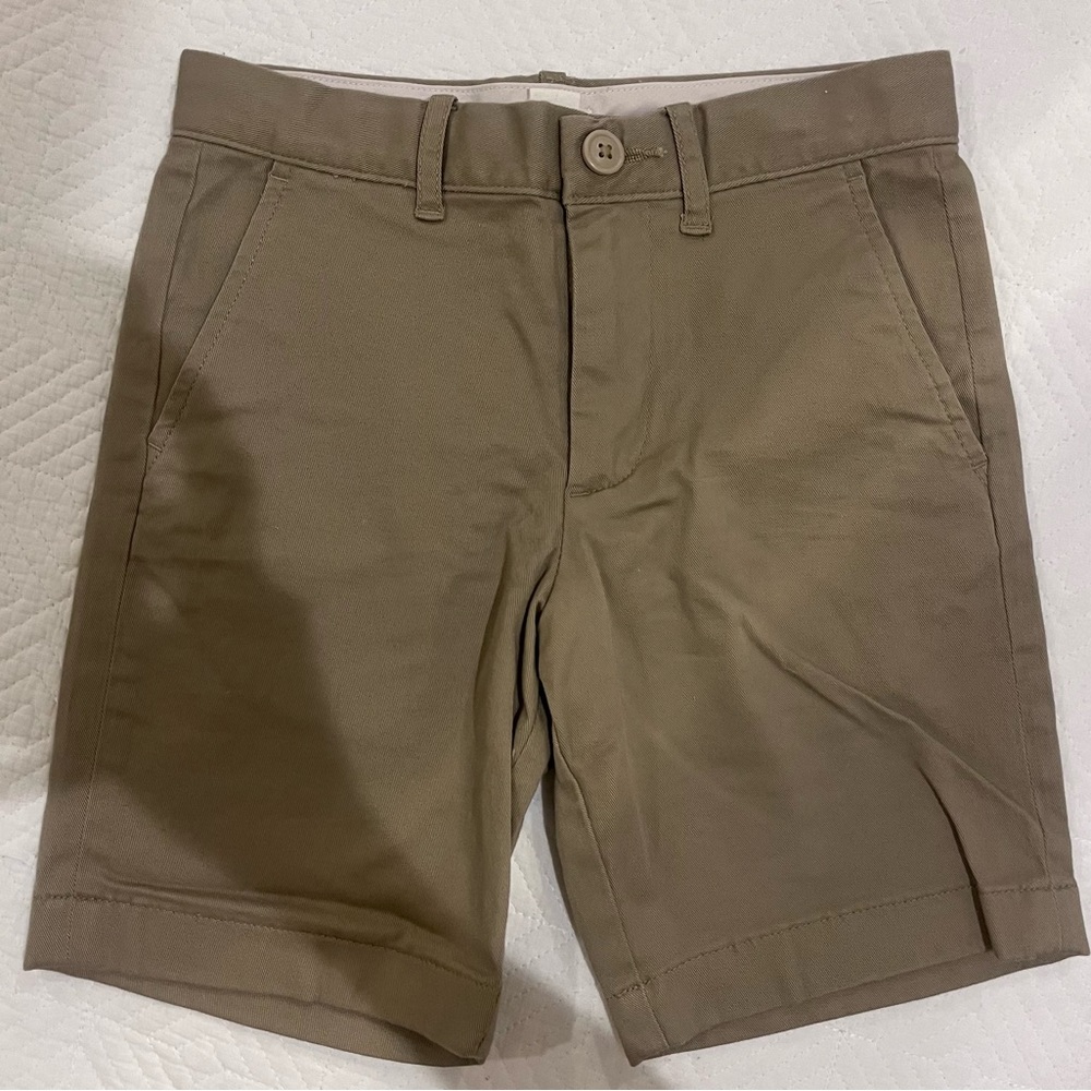 Boy’s Crewcuts size 7 shorts, dark khaki, like new
